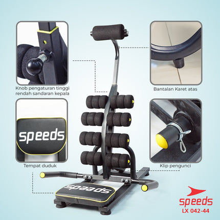 SPEEDS Balance Power Gym Fitness Alat Olahraga Punggung Portable 042-44