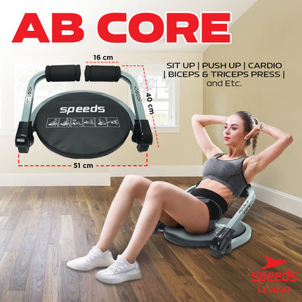 SPEEDS Ab Core 8in1 Alat Gym Rumahan Fitness Olahraga Power Portable 042-47
