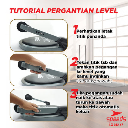 SPEEDS Ab Core 8in1 Alat Gym Rumahan Fitness Olahraga Power Portable 042-47