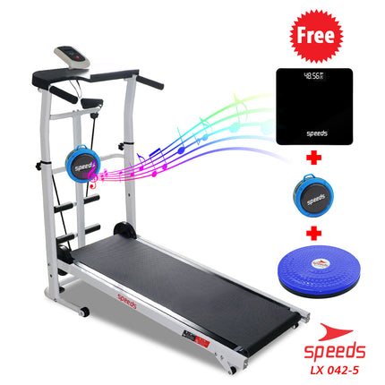 SPEEDS Treadmill Manual MultiFungsi Treadmill Untuk Lari Olahraga 7 in 1 042-5