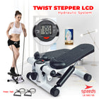 SPEEDS Sport Alat Fitness Olahraga Adjustable Stepper Gym Alat Injak Olahraga Kaki Dilengkapi Layar LCD 042-50
