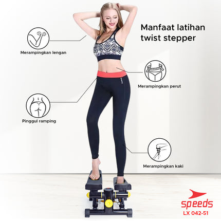 SPEEDS Sport Fitness Equipment Stepper Mini Hydraulic Stepper 042-51