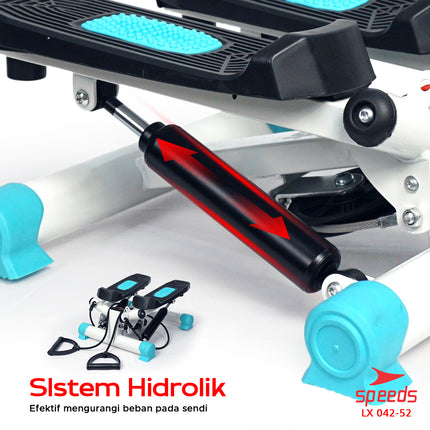 SPEEDS Sport Alat Naik Tangga Mini Stepper Machine Alat Olahraga Gym Fitness 042-52
