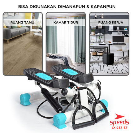 SPEEDS Sport Alat Naik Tangga Mini Stepper Machine Alat Olahraga Gym Fitness 042-52