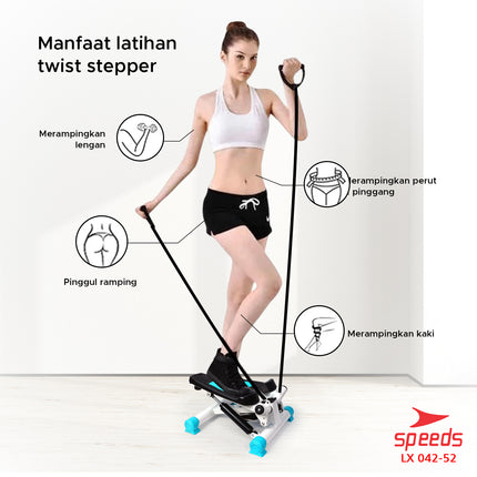 SPEEDS Sport Alat Naik Tangga Mini Stepper Machine Alat Olahraga Gym Fitness 042-52