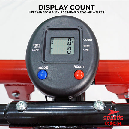 SPEEDS Sport Alat Olahraga Fitness Air Climber Gym Air Walker Olahraga Ayun Kaki Dilengkapi Display Count 042-54