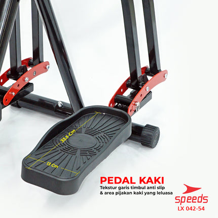 SPEEDS Sport Alat Olahraga Fitness Air Climber Gym Air Walker Olahraga Ayun Kaki Dilengkapi Display Count 042-54