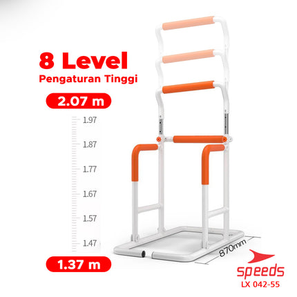 SPEEDS Pull Up Bar Power Tower Chin Up Bar Multifunction Alat Olahraga Pull Up 042-55