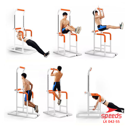 SPEEDS Pull Up Bar Power Tower Chin Up Bar Multifunction Alat Olahraga Pull Up 042-55