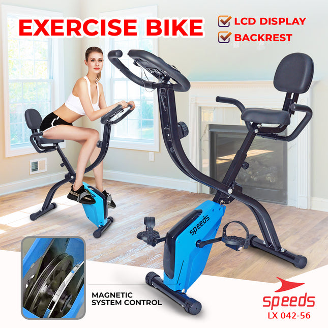 SPEEDS Alat Fitness Kardio Sepeda Statis Dalam Ruangan Magnetic Excerise Bike 042-56