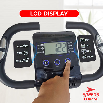 SPEEDS Alat Fitness Kardio Sepeda Statis Dalam Ruangan Magnetic Excerise Bike 042-56
