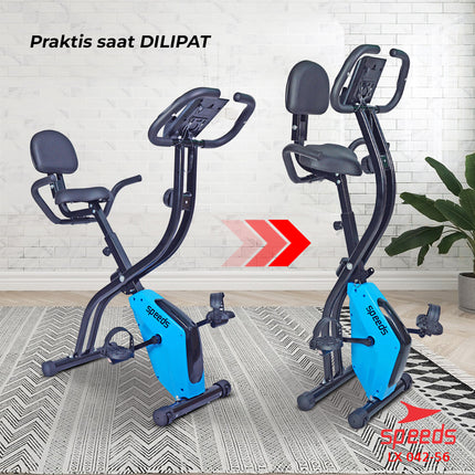 SPEEDS Alat Fitness Kardio Sepeda Statis Dalam Ruangan Magnetic Excerise Bike 042-56