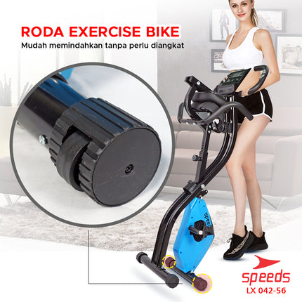 SPEEDS Alat Fitness Kardio Sepeda Statis Dalam Ruangan Magnetic Excerise Bike 042-56