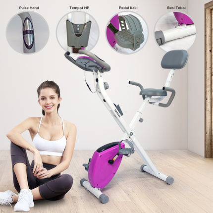 SPEEDS Sport Static Indoor Bike Magnetic Exercise Bike + LCD Screen Fitness Equipment Gym 042-58