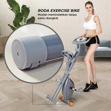 SPEEDS Sport Static Indoor Bike Magnetic Exercise Bike + LCD Screen Fitness Equipment Gym 042-58
