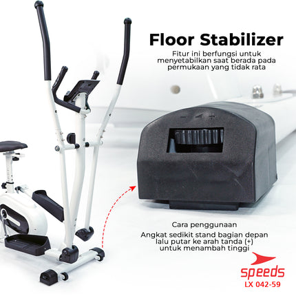 SPEEDS Sport Sepeda Magnetic Bike Elliptical Bike Sepeda Gym Olahraga 042-59