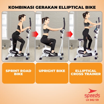 SPEEDS Sport Sepeda Magnetic Bike Elliptical Bike Sepeda Gym Olahraga 042-59