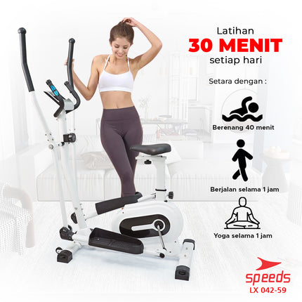 SPEEDS Sport Sepeda Magnetic Bike Elliptical Bike Sepeda Gym Olahraga 042-59