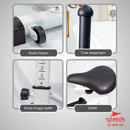 SPEEDS Sport Sepeda Magnetic Bike Elliptical Bike Sepeda Gym Olahraga 042-59