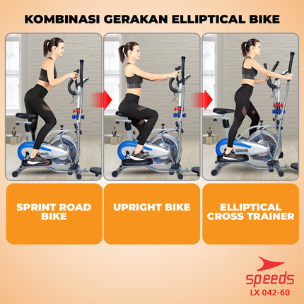 SPEEDS Sport Orbitrack Bike Elliptical Bike Fitness Exercise Gym Equipment 042-60