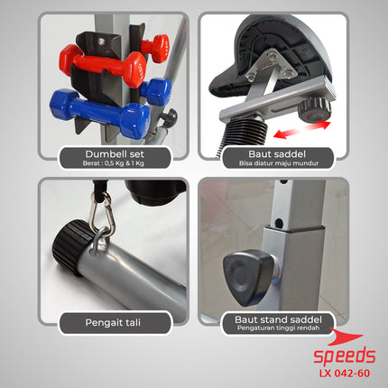 SPEEDS Sport Orbitrack Bike Elliptical Bike Fitness Exercise Gym Equipment 042-60
