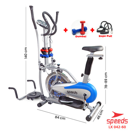 SPEEDS Sport Orbitrack Bike Elliptical Bike Fitness Exercise Gym Equipment 042-60