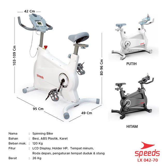 SPEEDS Sport Sepeda Fitness Magnetic Bike Spinning Bike Olahraga Indoor Gym Fitness 042-70