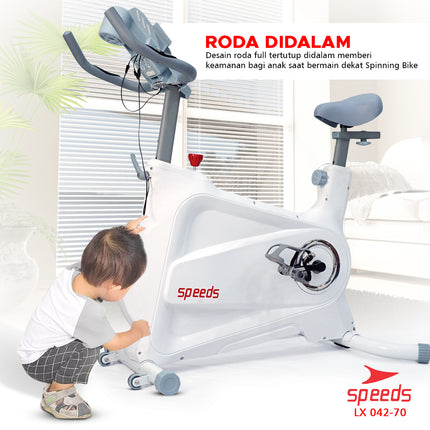 SPEEDS Sports Magnetic Fitness Bicycle Indoor Exercise Gym Fitness Spinning Bike 042-70