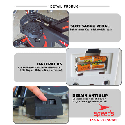 SPEEDS Sports Spinning Bike Fitness Bike Fitness Equipment Stationary Bike New Model 042-709