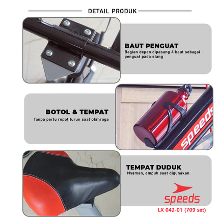 SPEEDS Sports Spinning Bike Fitness Bike Fitness Equipment Stationary Bike New Model 042-709