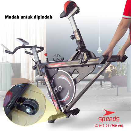 SPEEDS Sports Spinning Bike Fitness Bike Fitness Equipment Stationary Bike New Model 042-709