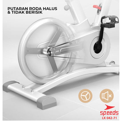 SPEEDS Sports Magnetic Stationary Bicycle Exercise Bike Spinning Bike Belt Fitness Bike 042-71