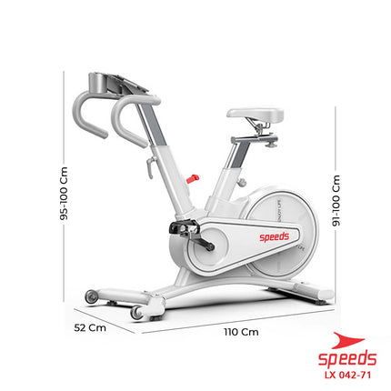 SPEEDS Sports Magnetic Stationary Bicycle Exercise Bike Spinning Bike Belt Fitness Bike 042-71