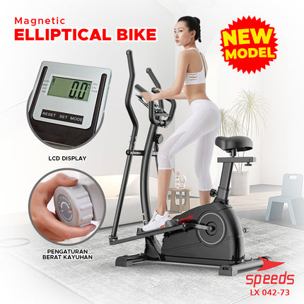 SPEEDS Sport Static Elliptical Bike Gym Fitness Magnetic Bike 042-73