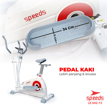 SPEEDS Sport Static Elliptical Bike Gym Fitness Magnetic Bike 042-73