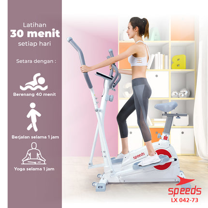 SPEEDS Sport Static Elliptical Bike Gym Fitness Magnetic Bike 042-73
