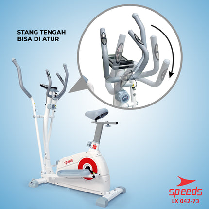 SPEEDS Sport Static Elliptical Bike Gym Fitness Magnetic Bike 042-73