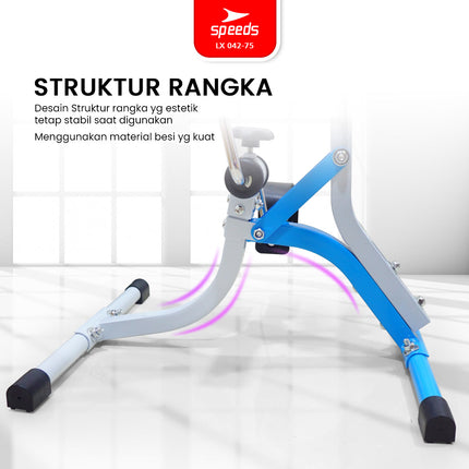 SPEEDS Pedal Exerciser Sepeda Statis Terapi Untuk Kaki dan Tangan Dual Exerciser Fisioterapi 042-75