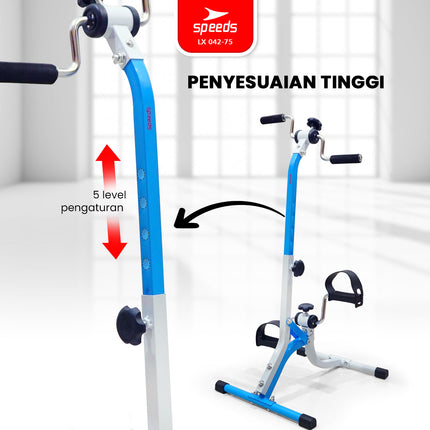 SPEEDS Pedal Exerciser Sepeda Statis Terapi Untuk Kaki dan Tangan Dual Exerciser Fisioterapi 042-75