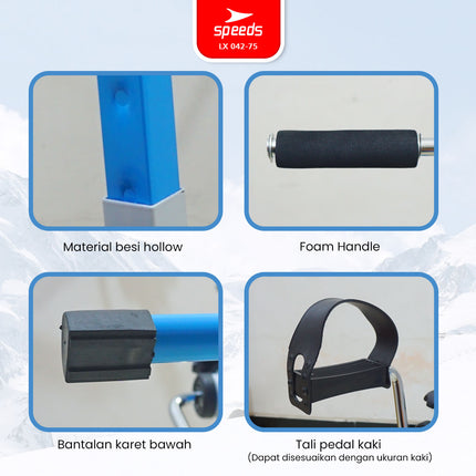 SPEEDS Pedal Exerciser Sepeda Statis Terapi Untuk Kaki dan Tangan Dual Exerciser Fisioterapi 042-75
