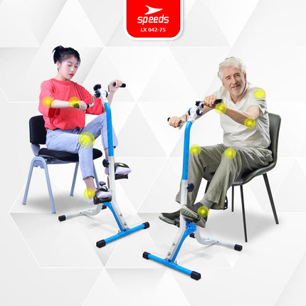 SPEEDS Pedal Exerciser Sepeda Statis Terapi Untuk Kaki dan Tangan Dual Exerciser Fisioterapi 042-75