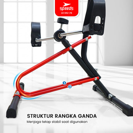 SPEEDS Pedal Exerciser Sepeda Statis Terapi Mini Kaki dan Tangan Dual Exerciser Fisioterapi Stroke 042-76