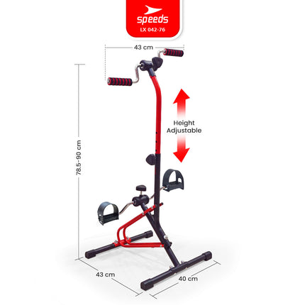 SPEEDS Pedal Exerciser Sepeda Statis Terapi Mini Kaki dan Tangan Dual Exerciser Fisioterapi Stroke 042-76