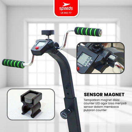 SPEEDS Mini Hand and Foot Dual Exerciser Therapy Stationary Bike Stroke Physiotherapy Fitness Exercise 042-77