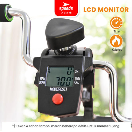 SPEEDS Pedal Exerciser Stationary Bike Therapy for Legs and Hands Dual Exerciser Physiotherapy Stroke 042-78