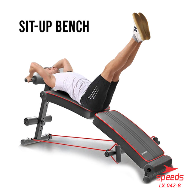 SPEEDS SIT UP BENCH PAPAN 2 in 1 Papan SIX PACK ALAT FITNES Peralatan Bangku Dumbell 042-8