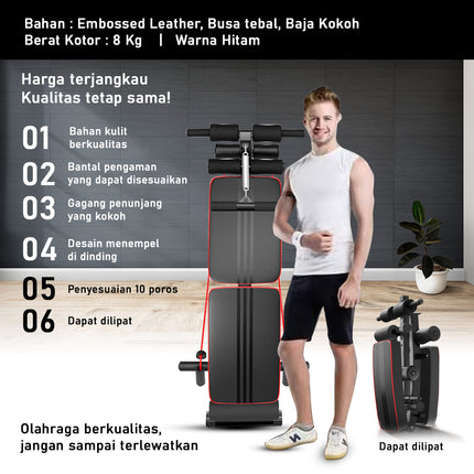 SPEEDS SIT UP BENCH BOARD 2 in 1 SIX PACK BOARD FITNESS EQUIPMENT Dumbbell Bench Equipment 042-8