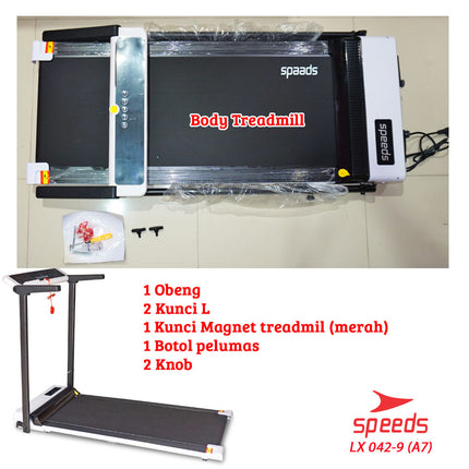SPEEDS Treadmill Elektrik Tredmil Listrik 2.0 Mesin Lari Alat Olahraga Gym Fitness 042-9