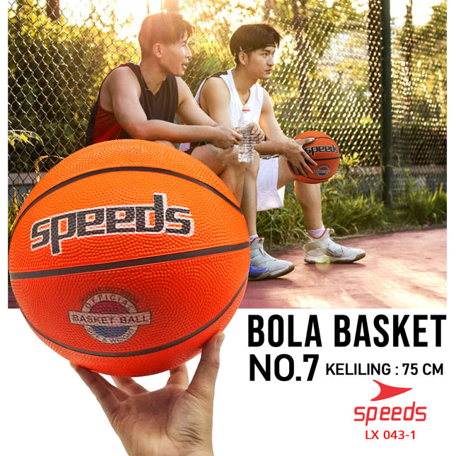 SPEEDS Bola Basket Olahraga Basketball Original Natural Rubber LX 043-1