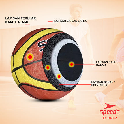 SPEEDS Basketball Sports Basketball Rubber LX 043-2